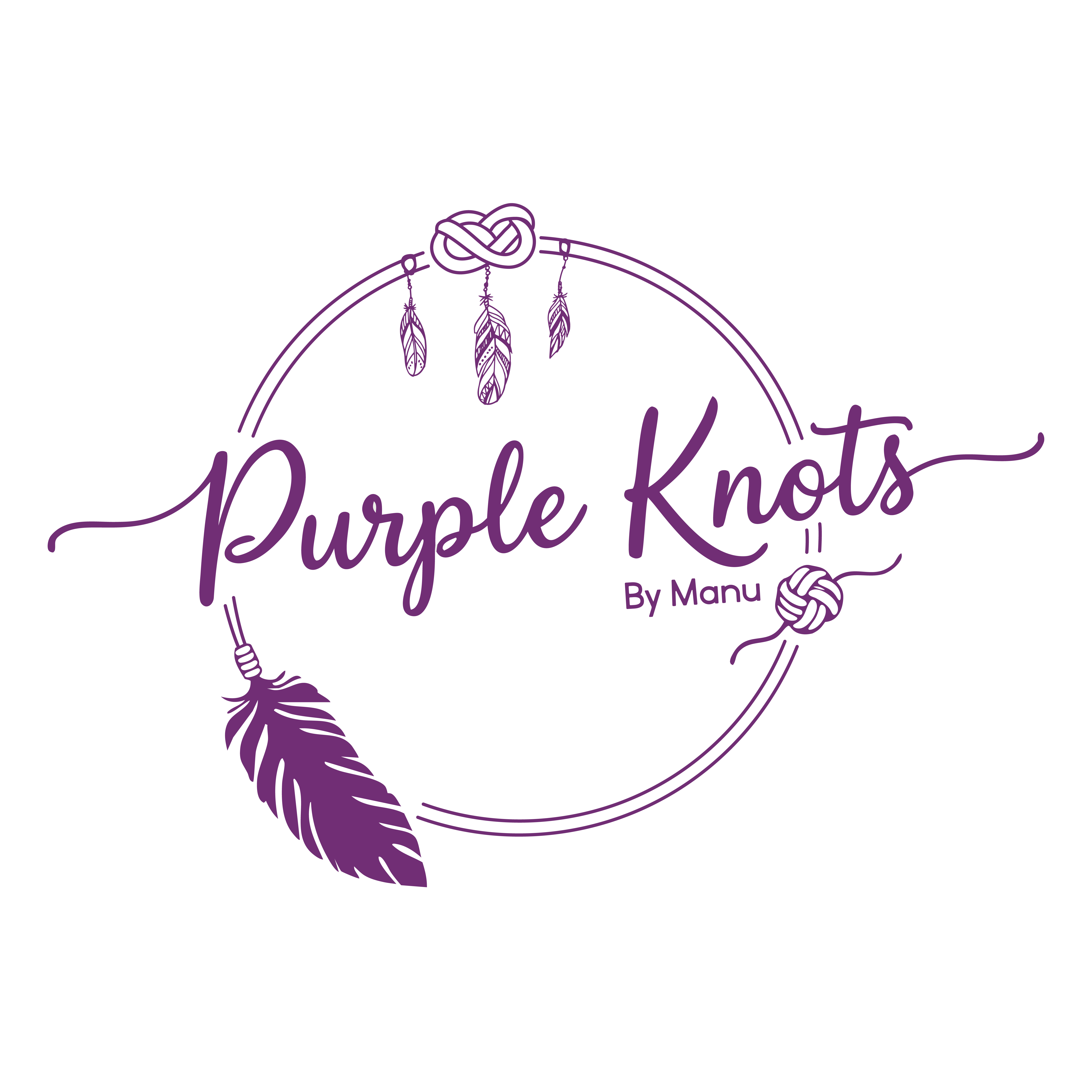 Purple Knots by Manu Logo